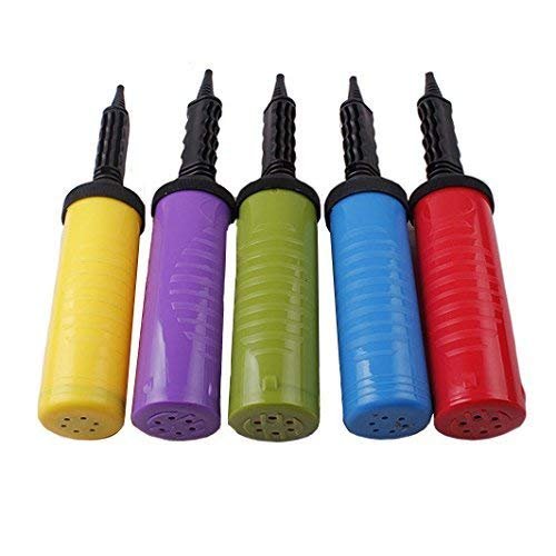 Dual Action Hand Pump for Balloon, Hopper Ball, Rody Horse and More - Color May Vary