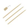 3 Pieces Lace Wig Ventilating Needle Kit Ventilating Hook Needle Hair Wig Weaving Needle with Wooden Handle Holder for Lace Wig Making Repairing Weaving
