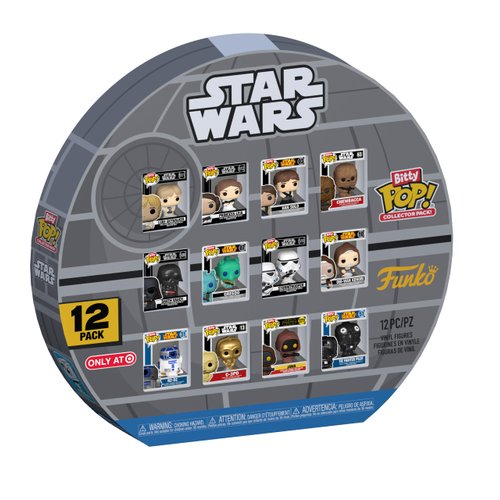 Funko Bitty Pop! Star Wars: A New Hope - 12pc Multipack - 0.9 Inch (2.2 cm) Collectible Stackable Display Shelf Included - Gift Idea Party Bag Stocking - Cake Topper - Movies Fans