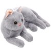 Gadpiparty Stuffed Cats Plush Cat Doll, Realistic Soft Plush Cat Toy for Kids Adults Boys and Girls, Stuffed Animals Cat Doll for Kids Birthday (Grey, 12 Inch) Cat Stuffed Animals