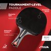 STIGA Talon Ping Pong Paddle - 6-Ply Ultra-Light Blade - 2mm Tournament-Approved Sponge - Flared Handle for Enhanced Control - Competitive Table Tennis Racket for Family Fun
