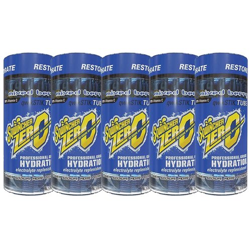 Sqwincher Zero Qwik Stik Sugar Free Electrolyte Powdered Drink Mix Low Calorie - Assorted Flavors And Sizes (Mixed Berry, 50 Sticks)