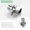 APLusee Shower Regulator Valve, APLusee Brass Shower Head Shut Off Control Valve, Water Flow Restrictor with On Off Switch, Chrome