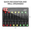 STREBITO 19-Piece Small Screwdriver Set, Mini Precision Screwdriver Set with Case, Phillips, Slotted, Torx, Tweezers, Precision Screwdriver Kit for Eyeglass, Watch, Jeweler, Computer, Laptop, Phone
