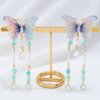 Bartosi Butterfly Hair Clips Blue Butterfly Hair Barrettes Bride Butterfly Hairpin Bridal Hair Accessories for Women and Girls (Pack of 2)