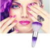 RUITASA Soft Nail Art Dust Remover Powder Brush Cleaner For Acrylic & UV Nail Gel (purple)