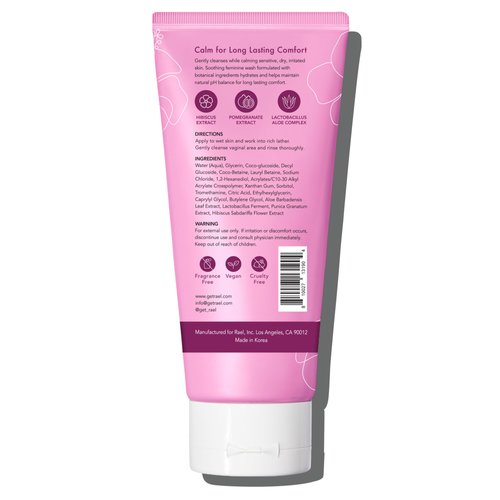 Rael Feminine Wash, Soothing Gel to Foam Wash - pH Balance Feminine Wash for Women, Intimate Wash Women, Clean Ingredients, All Skin Types, Vegan, Cruelty Free (4.4 Fl Oz, Pack of 2)