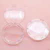 3pcs Clear Acrylic Round Eyelash Boxes Empty False Eyelashes Storage Case Plastic Lash Case for Women Girls Lash Container
