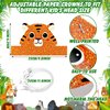 24 Pcs Animal Birthday Party Hats Animal Headbands Jungle Safari Animal Paper Party Crown for Girls Kids (Assorted Animals)