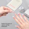 GAOY Solid Nail Glue Gel for Nail Tips, 15g Solid Nail Gel, Solid Nail Glue for Press On Nails, False Nail Tips and Acrylic Nail Tips, UV Light Cure