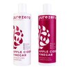 Purezero Apple Cider Vinegar Shampoo & Conditioner Set - Detox Scalp & Hair - pH balanced -Increase Hydration - Zero Sulfates, Parabens, Dyes - 100% Vegan & Cruelty Free - Great For Color Treated Hair