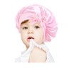 Kids Satin Bonnets Baby Bonnet Toddler Bonnet 3 Pieces Sleeping Caps Soft Silk Double Layer Night Sleeping Hair Hats for Teens Toddler Child Baby (Multicolor A)