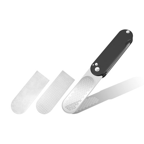 3 in 1 Foldable Foot File Foot rasp Foot File and Callus Remover Foot Care Pedicure Tool to Remove Hard Skin (Black)