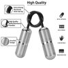 LOQATIDIS Mini Grip Strength Trainer, Metal fingers thumb Hand Grip Strengthener, Hand Rehabilitation Finger Strength Training Muscle Building, Suitable for Teenagers Adult Kids (2PCS Black + Silver)