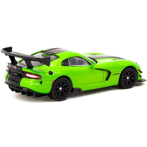 Viper ACR Extreme Green Metallic with Black Stripes Global64 Series 1/64 Diecast Model by Tarmac Works T64G-TL028-GR