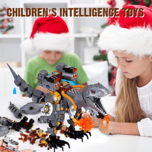 ENJBRICK Dinosaur Building Set for Boys 8-14 Years,Dino Toy for Boys and Girls, with Truck,Baby Dino for Movie Fans Birthday Gifts