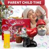 Bubble Blowing Santa,Automatic Bubble Blower Toy with Music & Flashing Lights,Funny Santa Bubble Maker for Indoor & Outdoor Fun for Kids (Santa Claus)