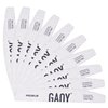 GAOY 10Pcs Nail File, Professional Half-Moon Shaped 100/180 Grit Double Sides Washable Emery Boards Manicure Tools for Acrylic and Gel Nails