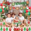 Christmas Gingerbread Man 2nd Birthday Party Decor, Christmas Santa Claus Candy Xmas Ball Two Sweet Banner Snowman Elk Cake Topper Snowflake Latex Balloons for Christmas Second Birthday Party Supplies