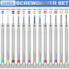 13PCS Professional Watch Screwdriver Set, AOMISIV Micro Precision Glasses Repair Kit, with 13PCS 0.2-2.0MM Extra Replace Blades, for Eyeglass Sunglass Watchmaker Jewelry Computer Phone Small Tools