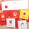 24 Pack Mini Christmas Greeting Cards & Envelopes, Cute Stweety Small Size 3.3"x 3.3" Merry Christmas Greeting Cards Festival Color Pattren 4 [Red/Yellow/White] (Pack of 24)