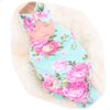 Galabloomer Receiving Blanket Headband Set Flower Print Baby Swaddle Receiving Blankets