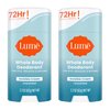 Lume Whole Body Deodorant - Invisible Cream Stick - 72 Hour Odor Control - Aluminum Free, Baking Soda Free, Skin Safe - 2.2 Ounce (Pack of 2) (Unscented)