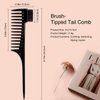4pcs Hair Styling Comb Set for Men and Women: Wide Tooth & Straightening Combs for Styling, Parting & Braiding