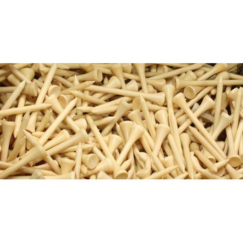 500-3 1/4" One-Piece Seamless Golf Tees by JP Lann (Natural)