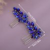 Teyglen Rhinestone Wedding Hair Comb Gold Crystal Headpiece for Bride Wedding Crystal Hair Side Comb Bridal Crystal Hair Piece Rhinestone Hair Accessories for Women Girls (Gold)