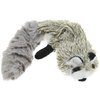 Skinneeez Multicolored Raccoon Dog Toy Small Plush