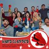 BBTO 30 Pcs Hand Clappers Noisemakers 7.5 Inch Plastic Party Clappers for Fiesta Birthday Party Supplies Carnival Prize Football Sport Accessories Favor(Black, Red)