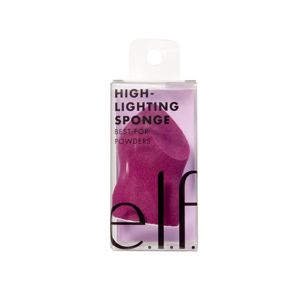 e.l.f. Highlighting & Blending Sponge, Beauty Sponge For A Soft-focus Finish, Great For Highlighter, Foundation & Concealer, Vegan & Cruelty-Free