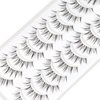 Anime Lashes With Clear Band Korean Lashes 13mm Natural Manga Look Eyelashes Wispy Anime Eyelashes 10 Pairs False Lashes Japanese Korean Natural Lashes Asian Lashes by Obeyalash