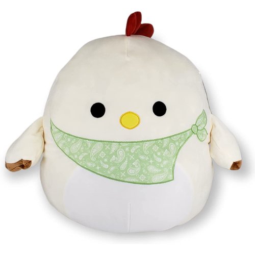 SQUISHMALLOW KellyToy - 16 Inch (40cm) - Todd The Rooster with Bandana - Super Soft Plush Stuffed Toy Animal Pillow Pal Buddy Birthday Valentines Gift