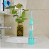 Cordless Water Flosser Non-Electric Portable, Manual Air Pressure Simple Operation, Bottle Strengthening Dental Oral Irrigator for Home & Travel, Green.
