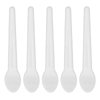 Cosmetic Spatula, 50pcs Cosmetic Cream Spatula Small Spoon Shaped Washable Eye Cream Spatula for Nail Glue Spatula Facial Cream Mask Scoop Skin Care Plastic Spoon for Mixing