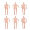 EXCEART Moveable Jointed Doll 6pcs Body Nude Naked Body Soldier Male Dolls Artist Drawing Manikin Action Figure Toys Joint Doll DIY Doll Accessory