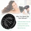 Collapsible Hair Diffuser for Curly Hair, Universal Hair Diffuser Attachment for Hair Dryer Adjustable from 1.65 inch to 3.14 inch, Blow Hair Dryer Diffuser for Long Thick Natural Wavy Hair