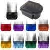 JRSHOME 9 Pcs Professional Colorful Hair Clipper Combs Guards Cutting Guides Fits for Most Wahl Replacement Guards Set, 1/8 Inch to 1 1/4 Inch(3-32mm)