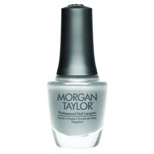 Morgan Taylor Nail Lacquer (Tinsel My Fancy) Silver Sparkle Nail Polish, Finger Nail Polish, Long...
