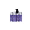 Travel Size Shampoo, Conditioner, Body Wash and Body Lotion - Citrus Lavender - Sulfate Free, Refillable Bottle, 2.5 oz