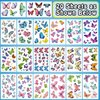 Leesgel 260 Style (20 Sheet) Butterfly Temporary Tattoo Kids, Glitter Butterfly Temporary Tattoos for Girls Birthday Party, Butterfly Party Decorations Supplies