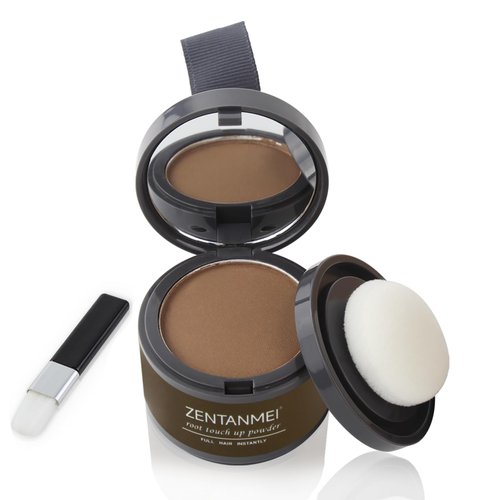 ZENTANMEI Root Touch Up Hairline Powder for Women & Men, Gray Hair Cover Up, Hairline Shadow Powder Sweatproof & Windproof, 0.14 oz Root Cover Up Powder for Thinning Hair (Auburn)