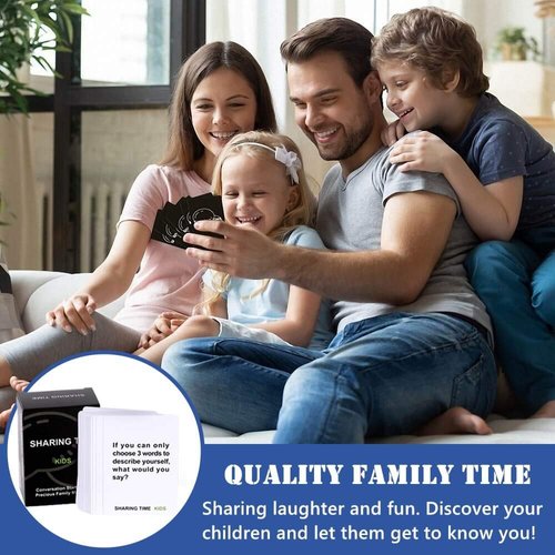 Family Games for Kids and Parents - 120 Thought-Provoking Kids Conversation Starters, Fun Family Activities Question Card Games for Raod Trip Car Travel, Great Parent-Child Relationship Building