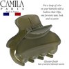 Camila Paris CP3556 French Hair Clip for Women, Small, Green 1.5 Inch Girls Hair Claw Clips Jaw Fashion Durable Styling Hair Accessories for Women, Strong Hold No Slip Grip, Made in France