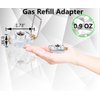 Horynar Butane Refill Adapter Isobutane Fuel Canister Isobutane Canister Butane Propane adapter with Exhaust Air Pressure Button/Great for jetboil fuel Canister/Backpacking Camping Stove Adapter