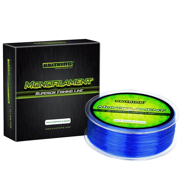KastKing Premium Monofilament Fishing Line, Chrome Blue,300Yds,10LB