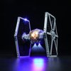 Upgraded Light Kit Compatible with Lego Imperial TIE Fighter Building Blocks Model, Lights Decoration Compatible with Lego 75300 (Model Not Included)