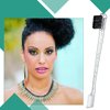 Geiserailie 3 Pcs Slick Back Hair Brush Set Bristle Hair Brush Edge Control Brush Teasing Comb for Women Baby Kids' Black Hair (Clear Green)